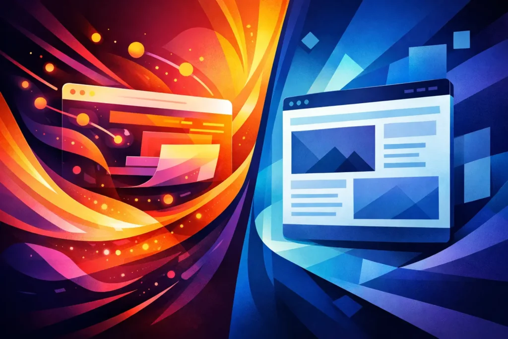 Dynamic Website vs Static Website